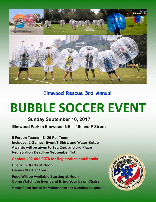 Bubble Soccer Flyer 2017