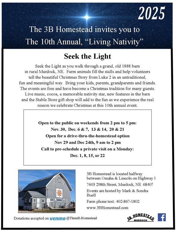 Seek the Light invitation flyer LN25