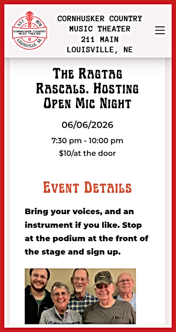 2026 01 03 LSV CCMT open mic night