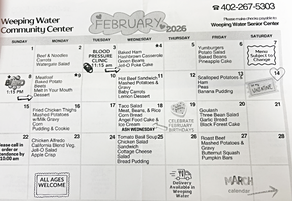 2026 02 04 WW Senior menu