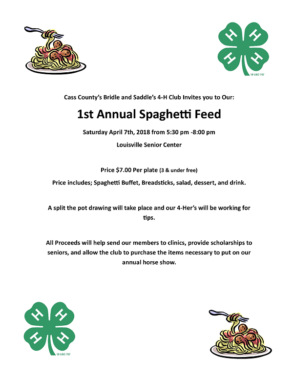 Bridle and Saddle spaghetti feed