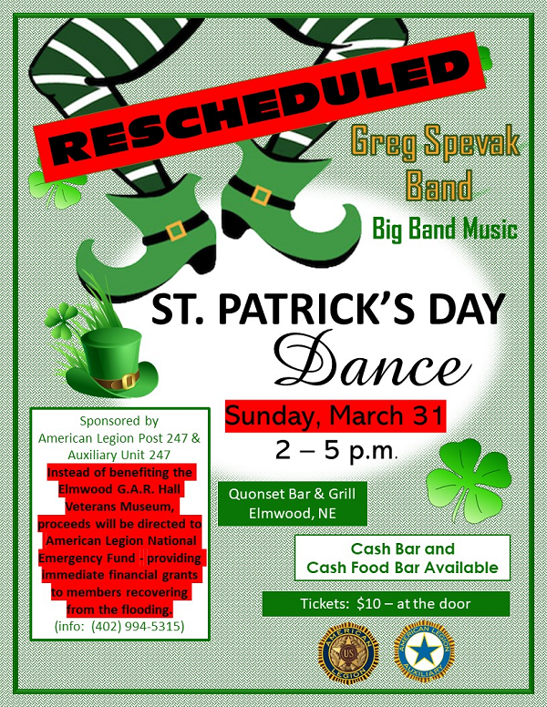 Rescheduled St. Patricks Day Dance 1