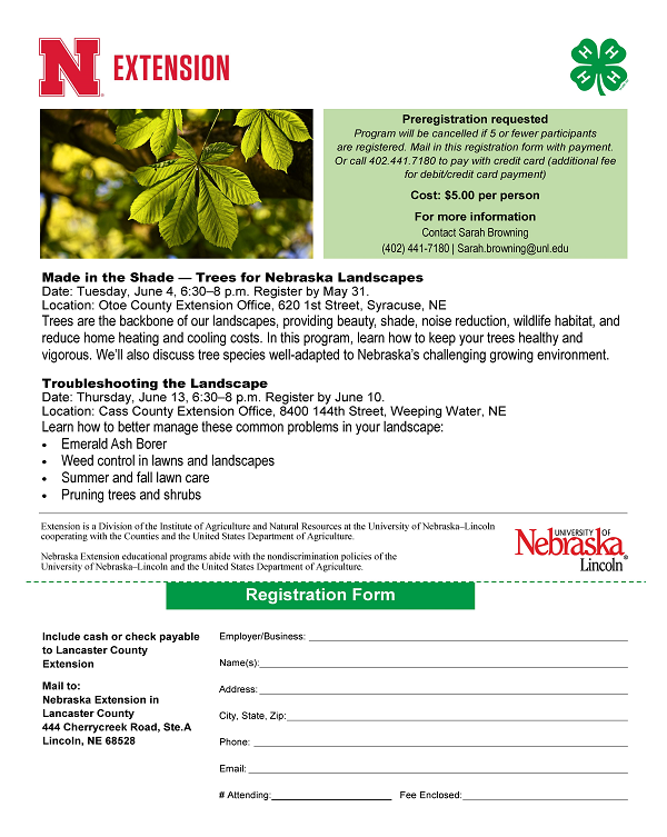 Made in the Shade and Troubleshooting the Landscape 2019