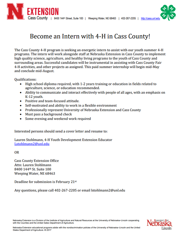 4H Intern