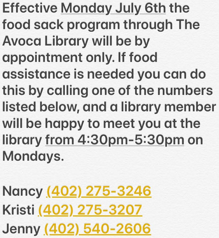 Food Sack Program