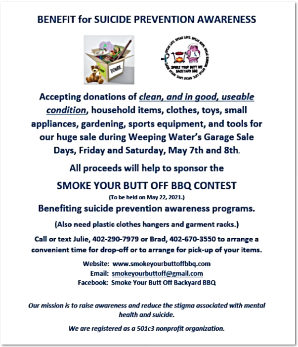 Suicide Awareness WW G Sales