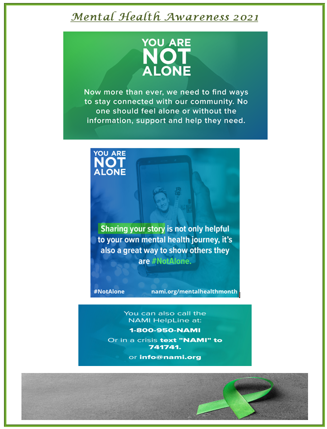 Mental Health Awareness NAMI info