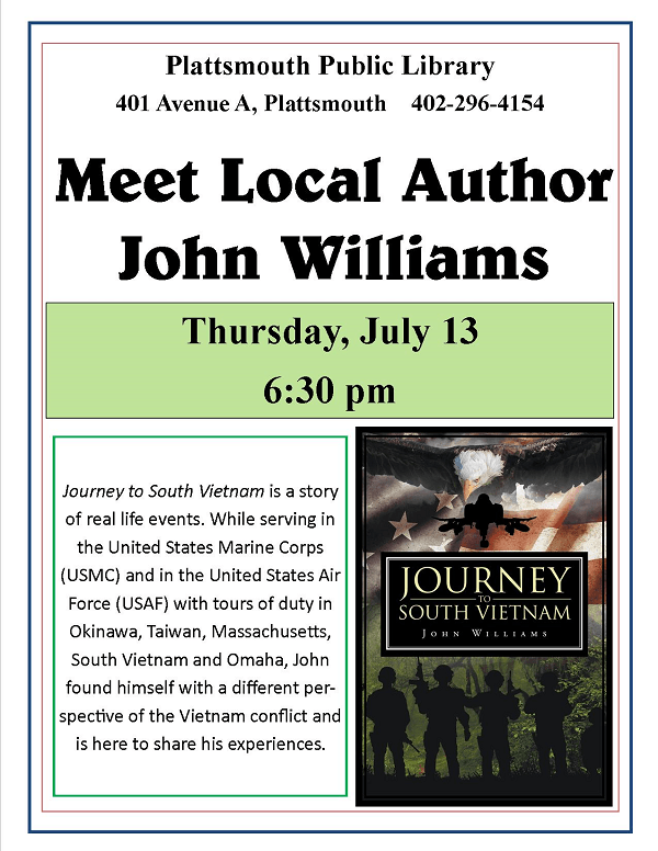 John Williams 7.13.2017 local author