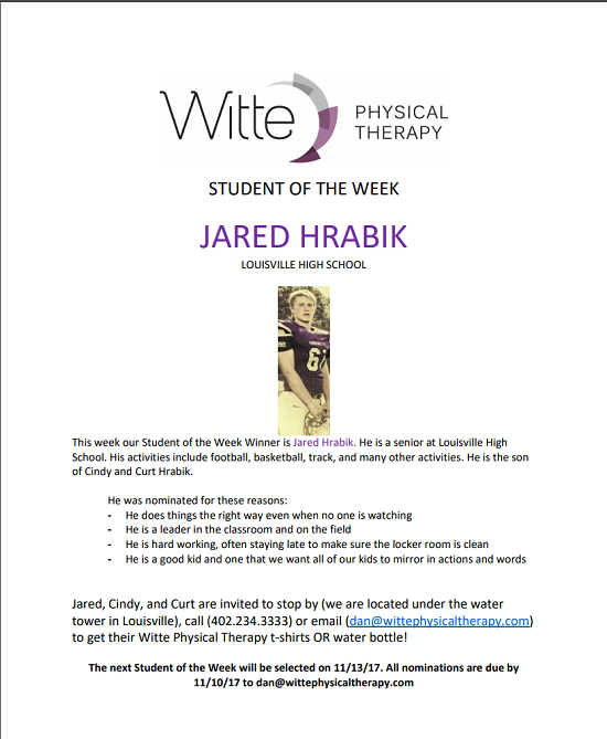Student of the week